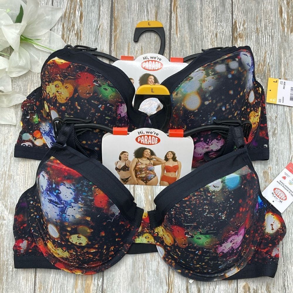 Parade Padded Mesh Demi Bra 2-Pack Size L